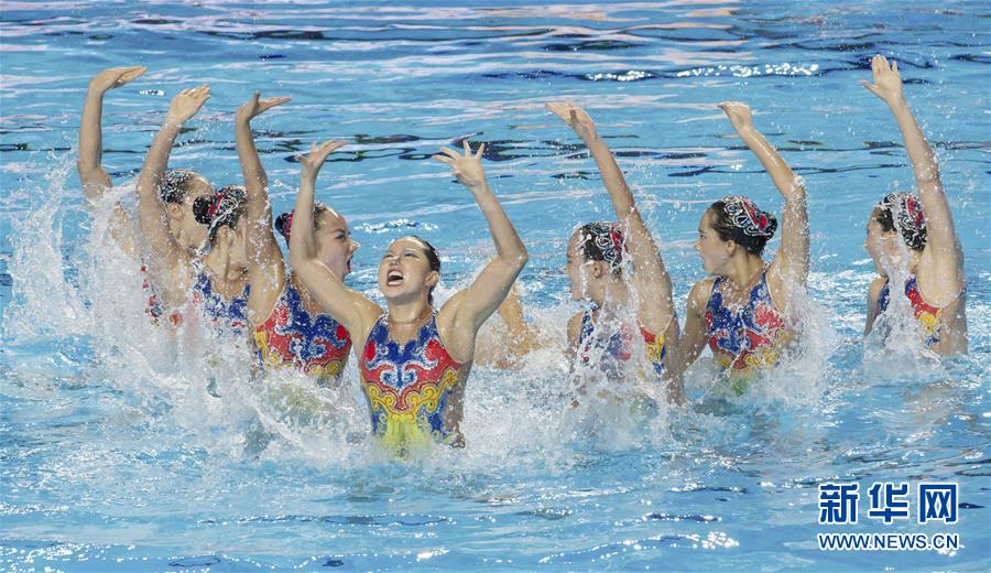 （游泳世锦赛）（1）花样游泳——集体自由自选预赛：中国队晋级决赛