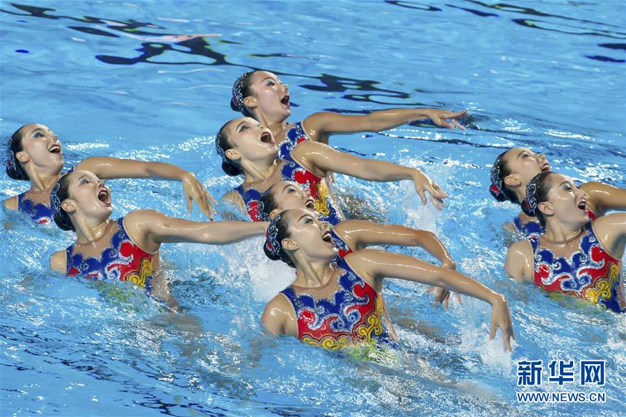 （游泳世錦賽）（3）花樣游泳——集體自由自選預賽：中國隊晉級決賽(4)