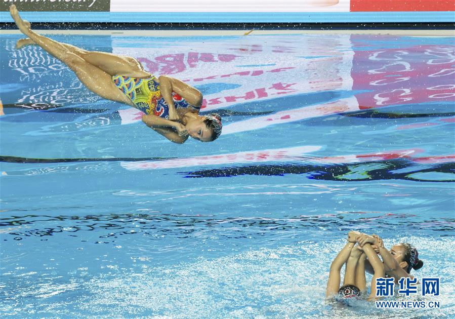 （游泳世锦赛）（4）花样游泳——集体自由自选预赛：中国队晋级决赛