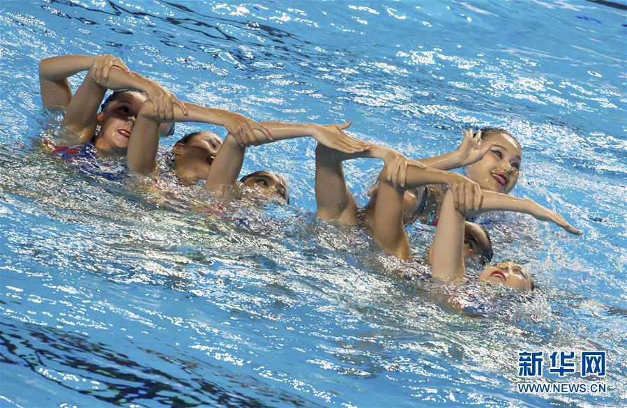 （游泳世锦赛）（5）花样游泳——集体自由自选预赛：中国队晋级决赛    