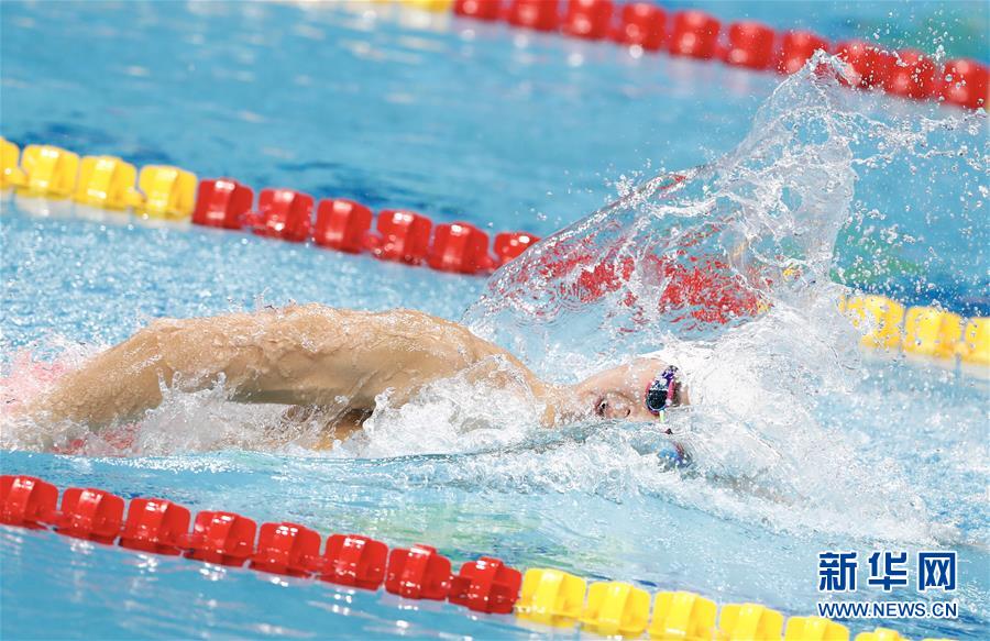 （游泳世錦賽）（6）游泳——男子400米自由泳：孫楊奪冠