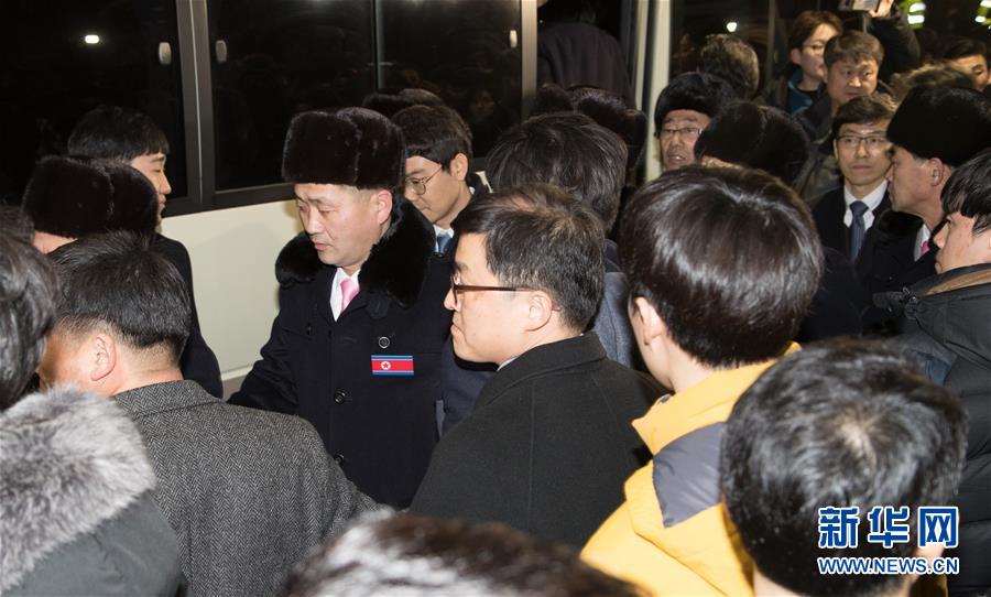 （冬奧會）（2）朝鮮冬奧體育代表團抵達韓國