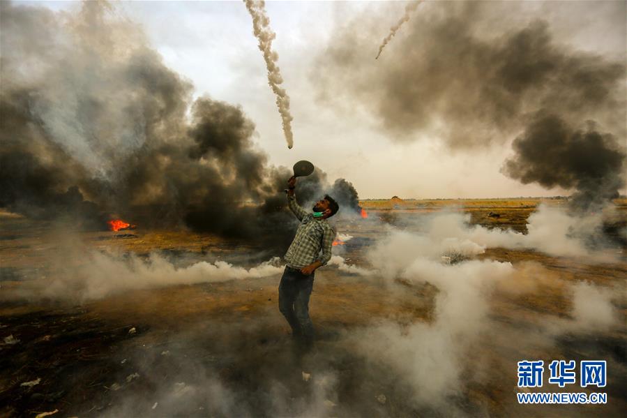 （国际）（3）巴以冲突致千余名巴勒斯坦人受伤