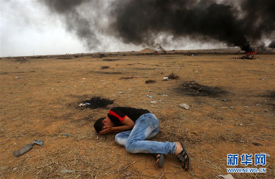 （国际）（4）巴以冲突致千余名巴勒斯坦人受伤