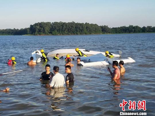 海南萬寧一小型飛機失事致1死1失蹤正在全力搜救