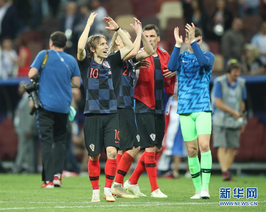 （世界杯）（4）足球——克羅地亞隊淘汰英格蘭隊 首進決賽