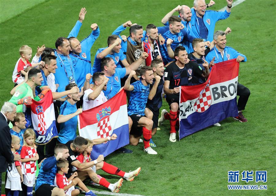 （世界杯）（5）足球——克罗地亚队淘汰英格兰队 首进决赛