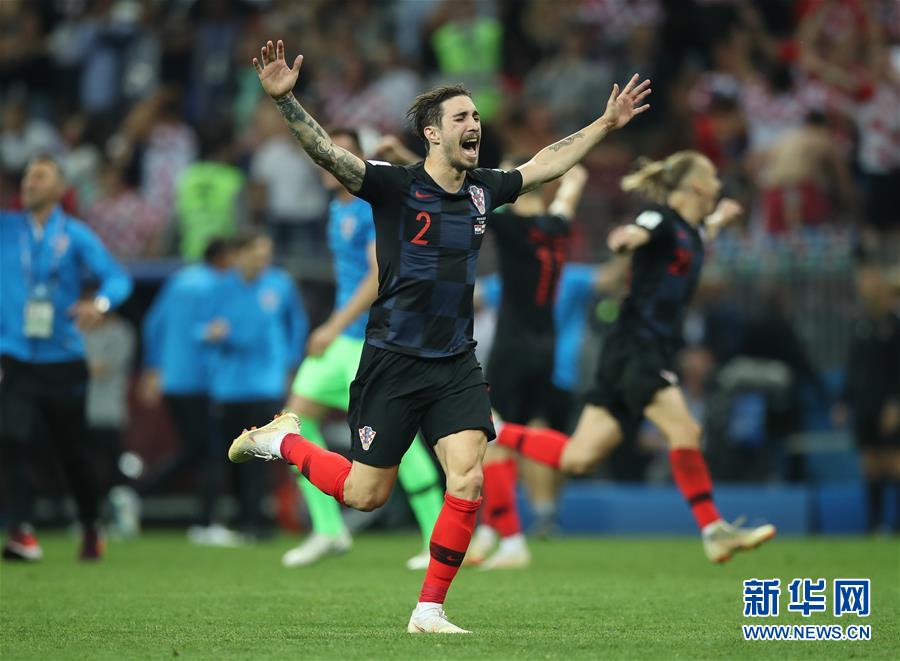 （世界杯）（6）足球——克罗地亚队淘汰英格兰队 首进决赛