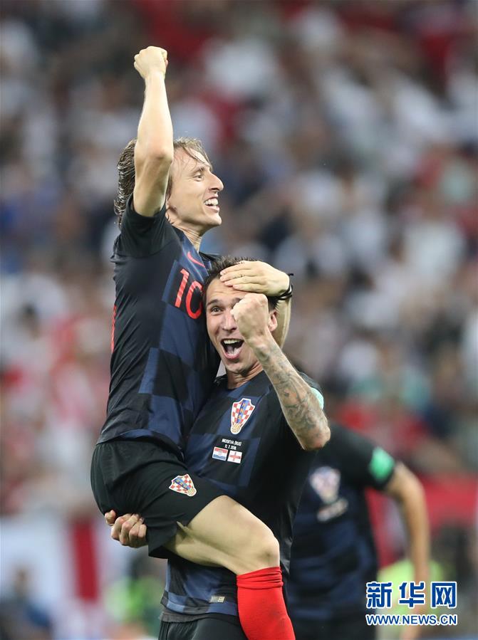 （世界杯）（9）足球——克羅地亞隊淘汰英格蘭隊 首進決賽