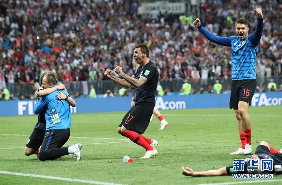 （世界杯）（39）足球——克罗地亚队淘汰英格兰队 首进决赛