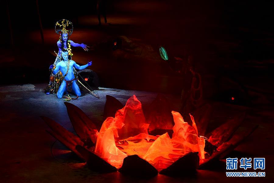 （文化）（3）太阳马戏《阿凡达前传：托鲁克-首次翱翔》北京上演