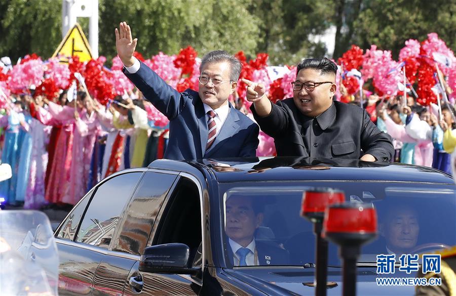 （國際）（3）韓國總統文在寅抵達平壤