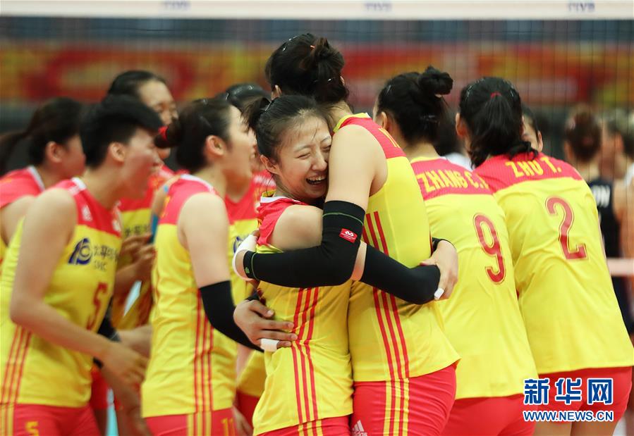 （体育）（10）排球——女排世锦赛：中国胜美国