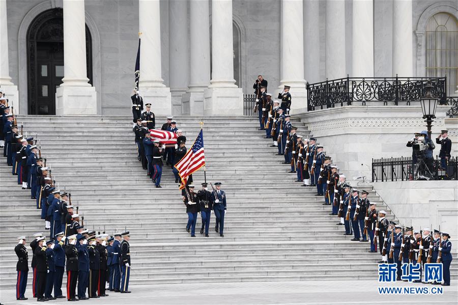 （国际）（6）美国为前总统老布什举行国葬