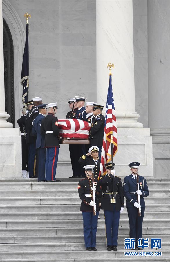 （国际）（7）美国为前总统老布什举行国葬