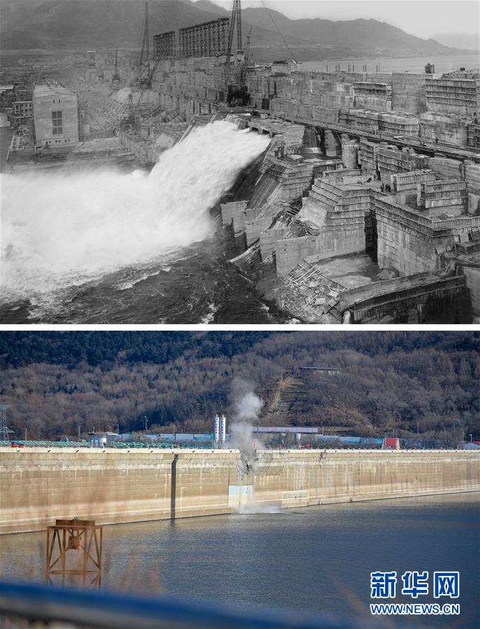 （图文互动）（2）吉林丰满水电站原大坝爆破拆除 曾被印在伍角人民币上