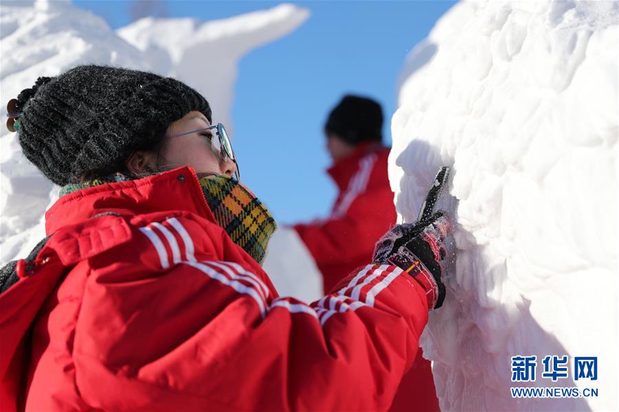 （文化）（5）全國雪雕賽：巧奪天工展技藝