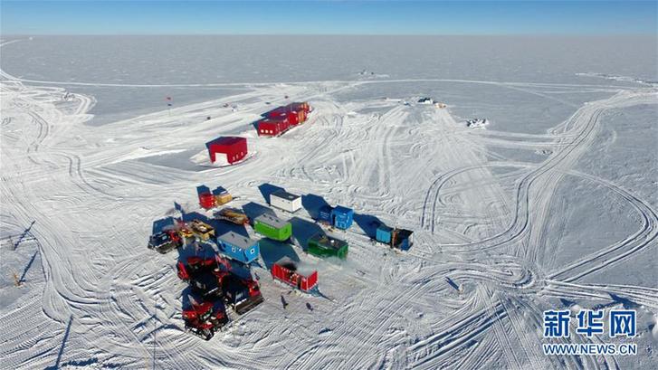 （圖文互動）（6）中國第35次南極科考隊昆侖隊撤離南極冰蓋之巔
