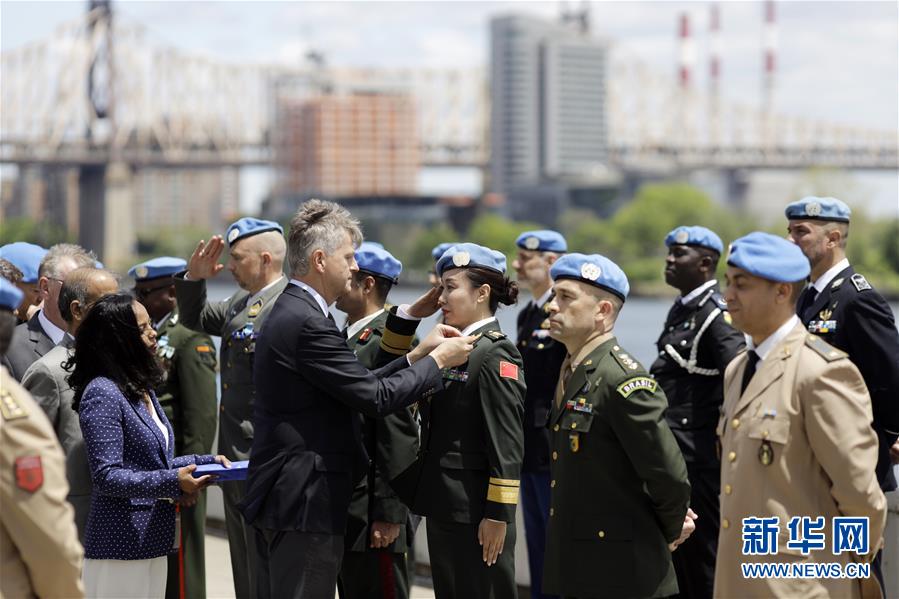 （國際·圖文互動）（3）聯合國授予兩名中國軍人和平勳章