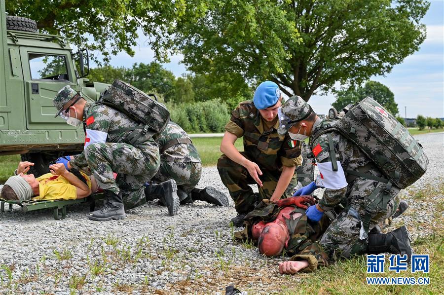 （國際·圖文互動）（1）中德“聯合救援—2019”衛勤實兵聯合演習開始整合訓練
