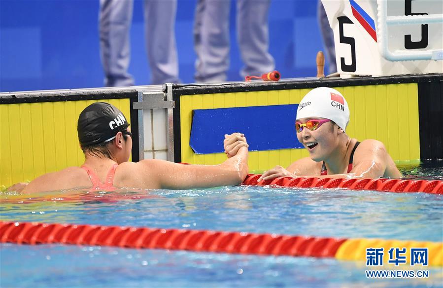 （军运会）（2）游泳——女子800米自由泳：中国队包揽冠亚军