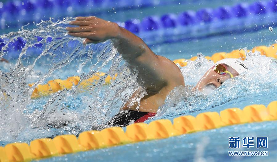 （军运会）（7）游泳——女子800米自由泳：中国队包揽冠亚军