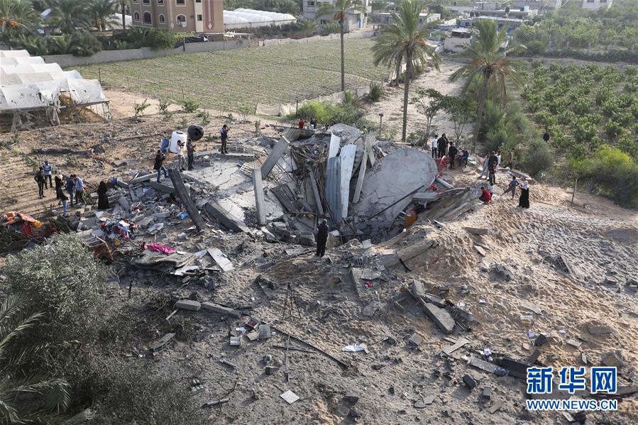 （国际）（1）以色列空袭加沙致5名巴勒斯坦人死亡