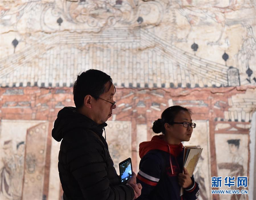 （圖文互動）（1）北朝墓葬壁畫首次集中亮相 一展1500年前“壁上乾坤”