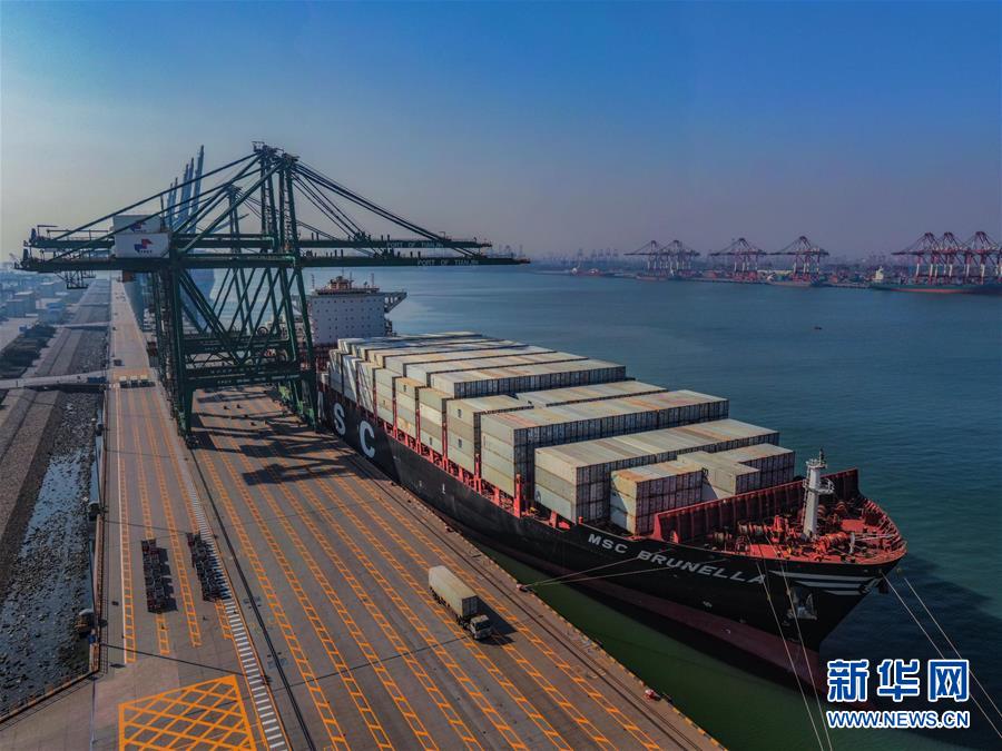 （图文互动）滞留境外货物到港 天津港打破单船接卸冷藏箱纪录