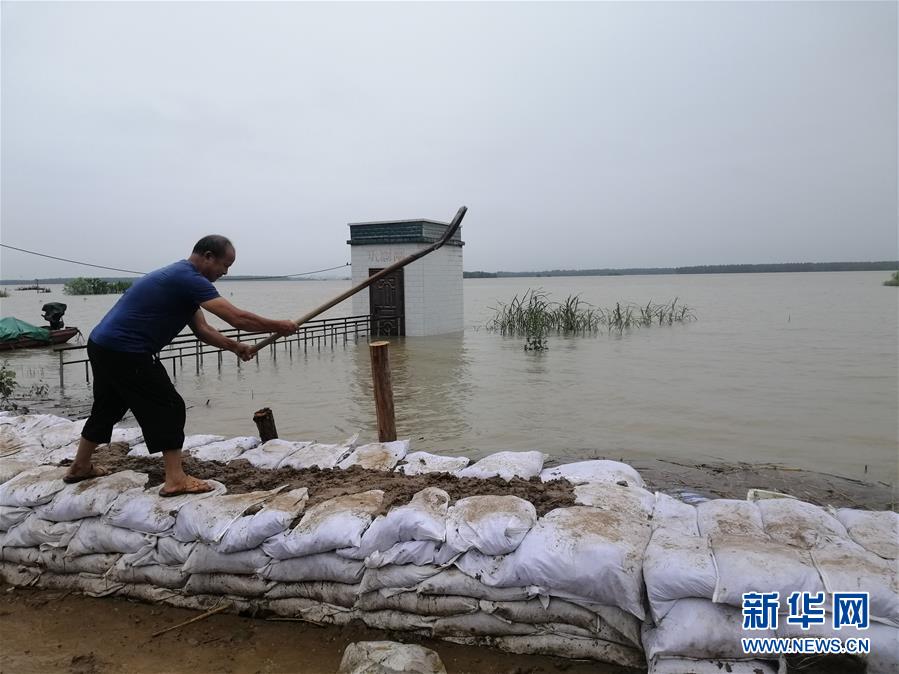 （防汛抗洪·图文互动）（2）安徽望江县：不让洪水越过雷池“半步”