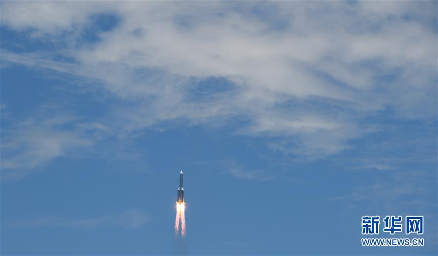 （科技）（3）长征五号遥四运载火箭点火升空  我国首次火星探测任务开始