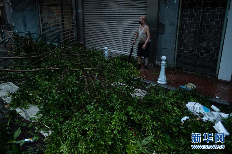 （环境）（7）台风“海高斯”袭击珠澳  澳门发出十号风球和风暴潮红色预警