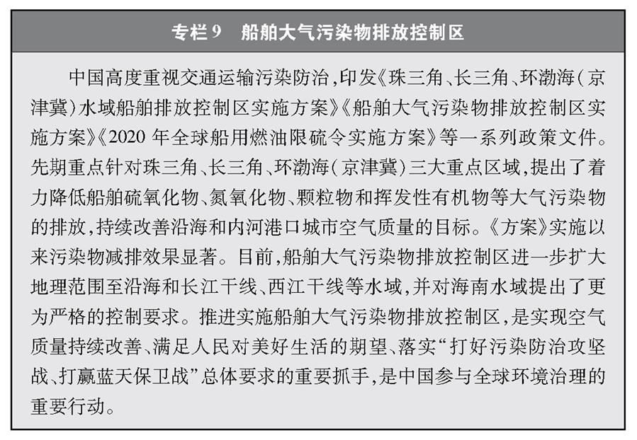 （图表）［受权发布］《中国交通的可持续发展》白皮书（专栏9）