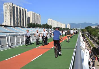 北京首條自行車專用路開通