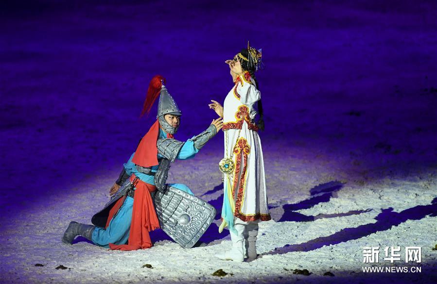 （社會）（1）大型實景劇《蒙古馬》在錫林浩特上演
