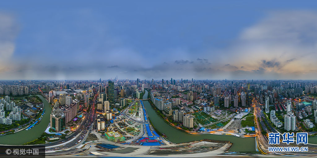 上海,长寿湾全景图.(图片来源:视觉中国)