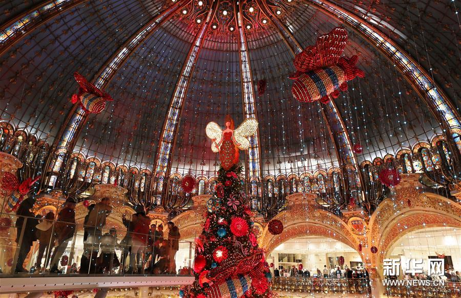 （新華視界）（6）巴黎：“老佛爺”的聖誕樹