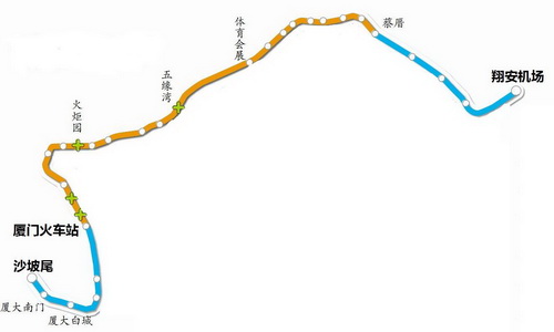 厦门地铁3号线开始试运行"跑图"