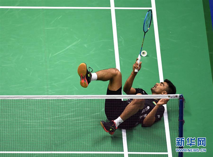 （新华视界）（7）羽毛球——苏迪曼杯：中国对阵印度
