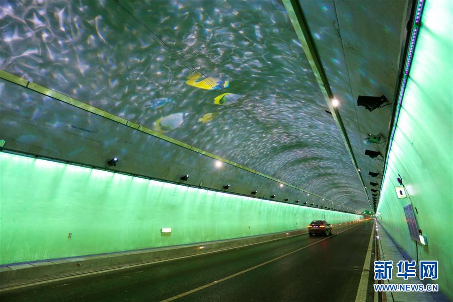 #（新华视界）（1）高速隧道呈现“海底世界”