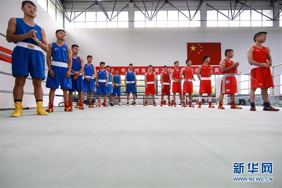 贵州省拳击队举办今年首场测试赛