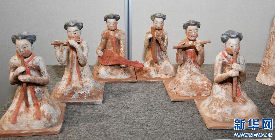 中国古代音乐舞蹈陶俑复制作品巡展”亮相郑州-新华网