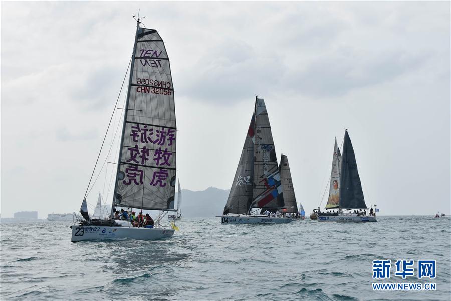 （体育）（4）帆船——2018环海南岛国际大帆船赛开幕