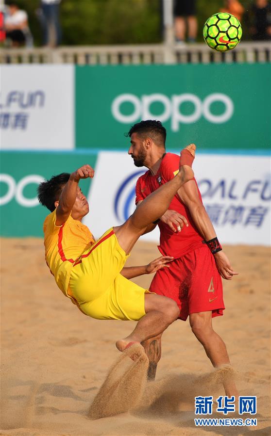 （体育）（2）足球——海口国际沙滩足球邀请赛：中国队不敌葡萄牙队