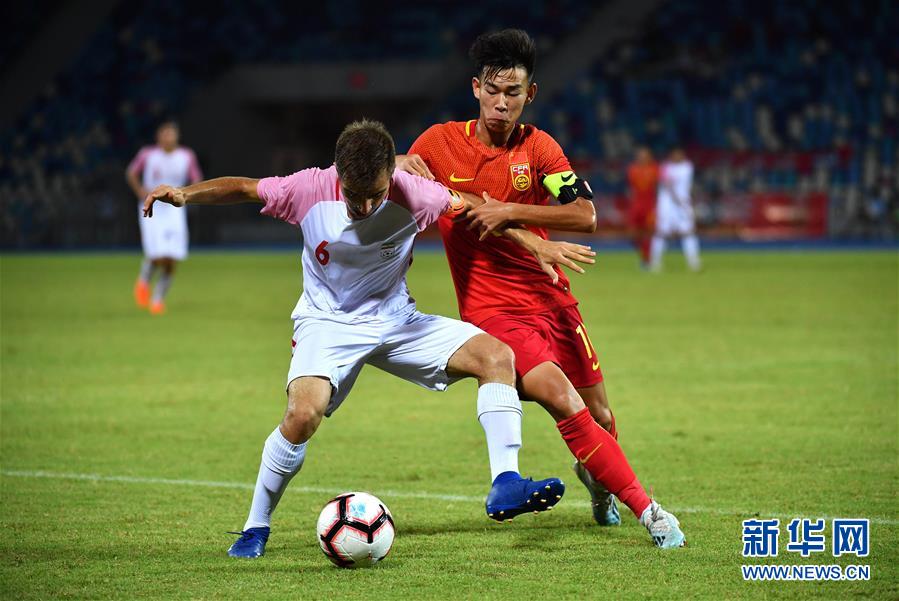 （体育）（3）足球——2019海口国际青年锦标赛：中国U15不敌伊朗U15
