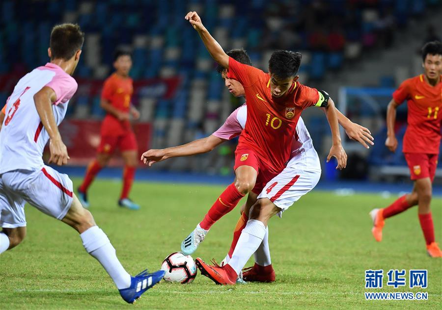 （体育）（7）足球——2019海口国际青年锦标赛：中国U15不敌伊朗U15