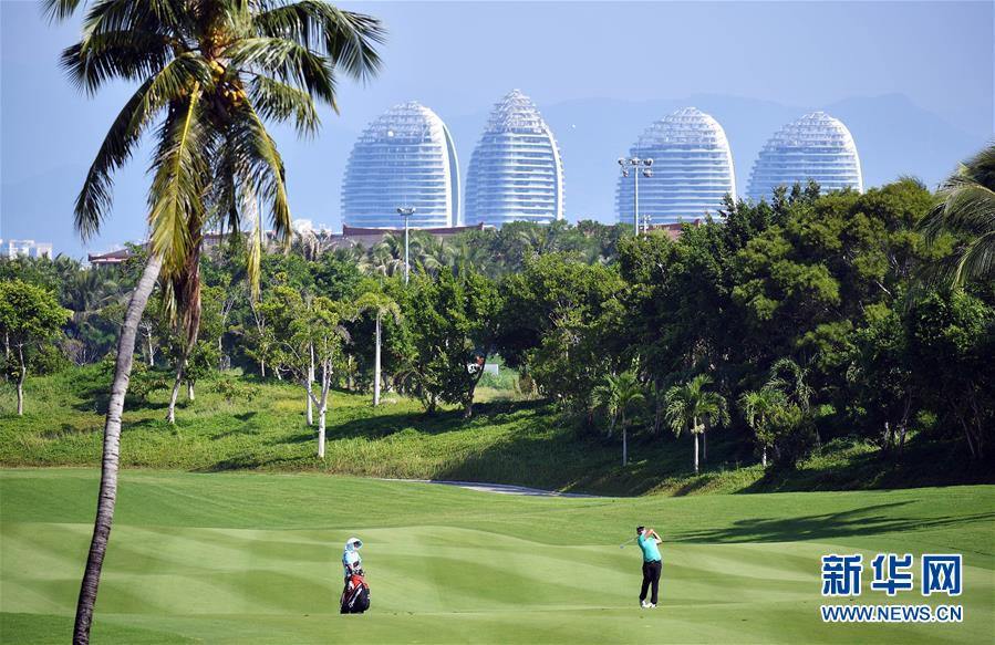 （体育）（1）高尔夫——2019海南公开赛暨欧洲挑战巡回赛开杆