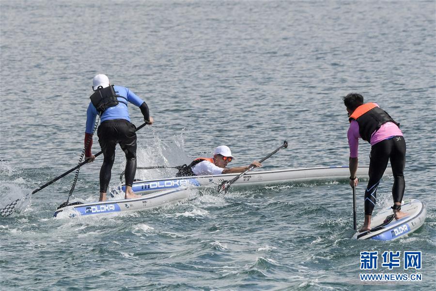 （体育）（2）第三届中国大学生桨板竞速挑战赛赛况