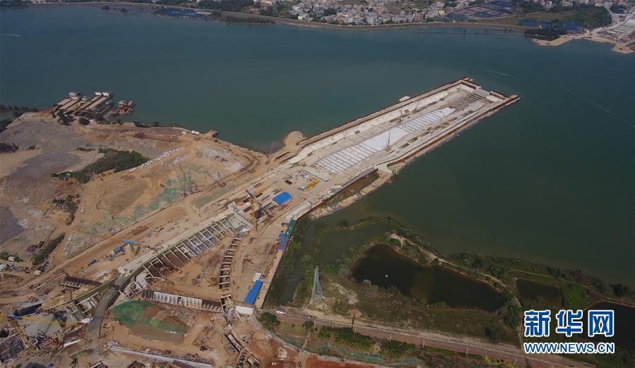 （經濟）（1）海口：越江通道建設復工忙