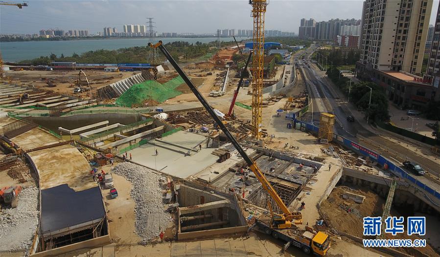 （經濟）（2）海口：越江通道建設復工忙